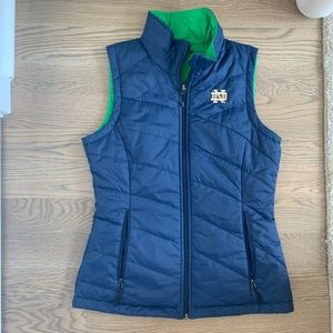 Columbia Notre Dame reversible vest